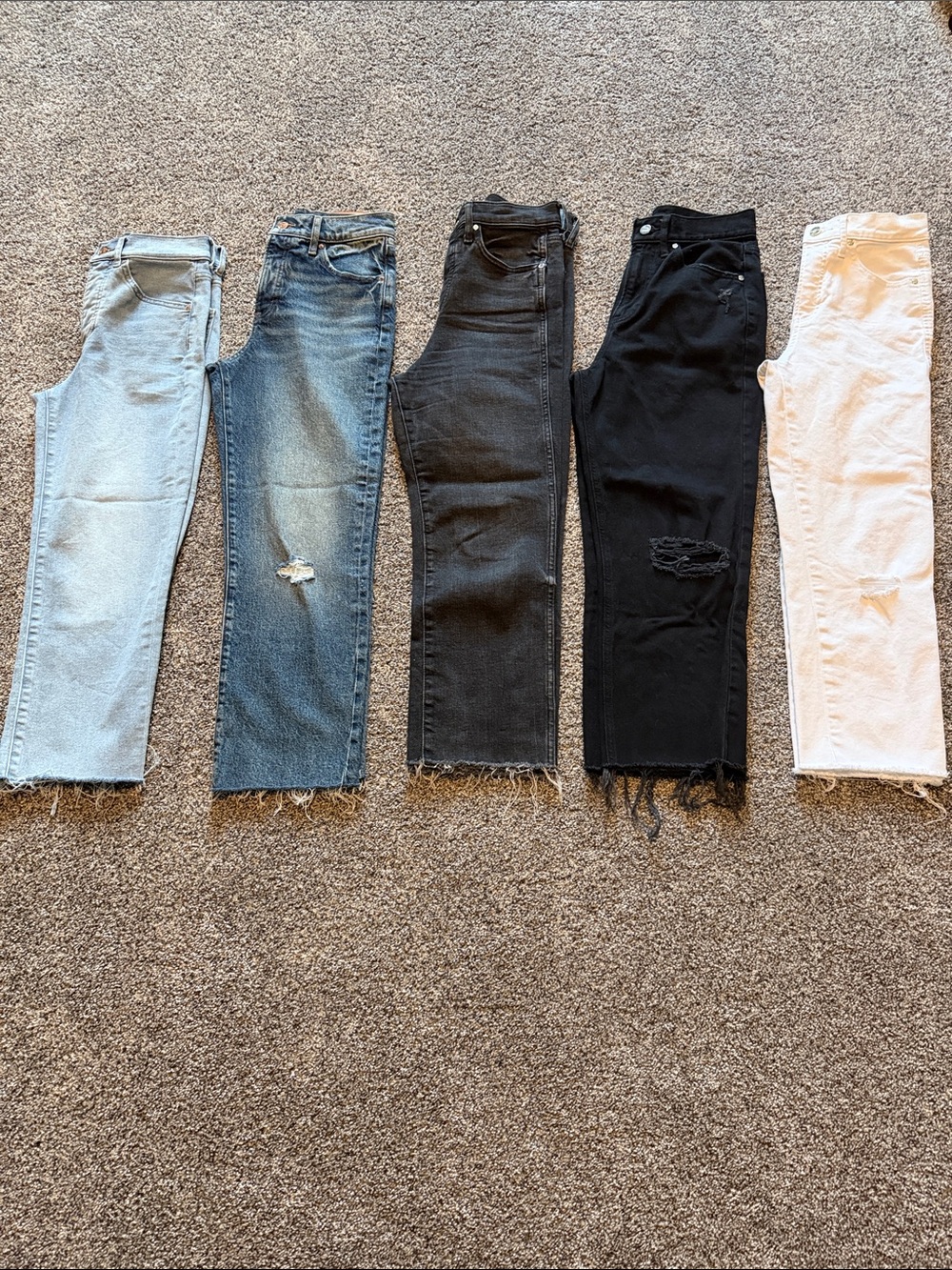 Express Women's High-Rise Straight Jeans Bundle
